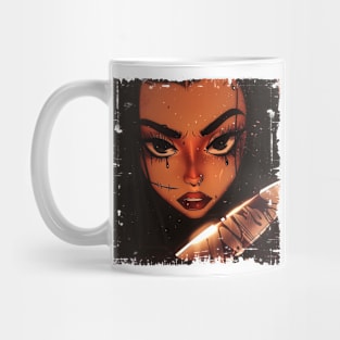 Baddie Revenge Diva Latina Badass with Knife Mug